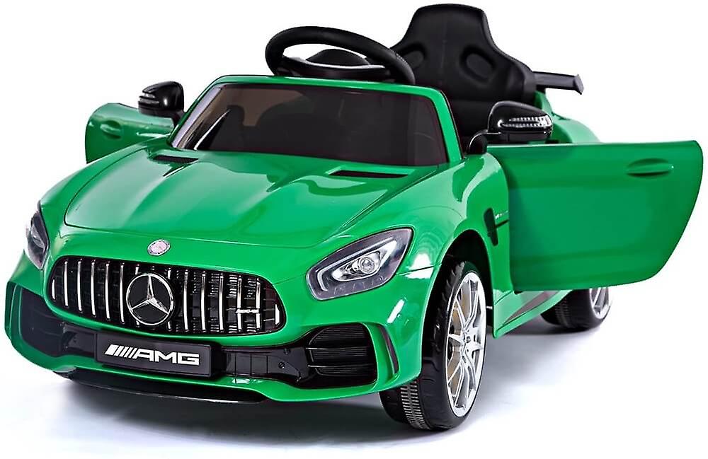 Mercedes-AMG GTR Licensed 12V Kid's Ride-On Car with Remote Control - Mercedes Green