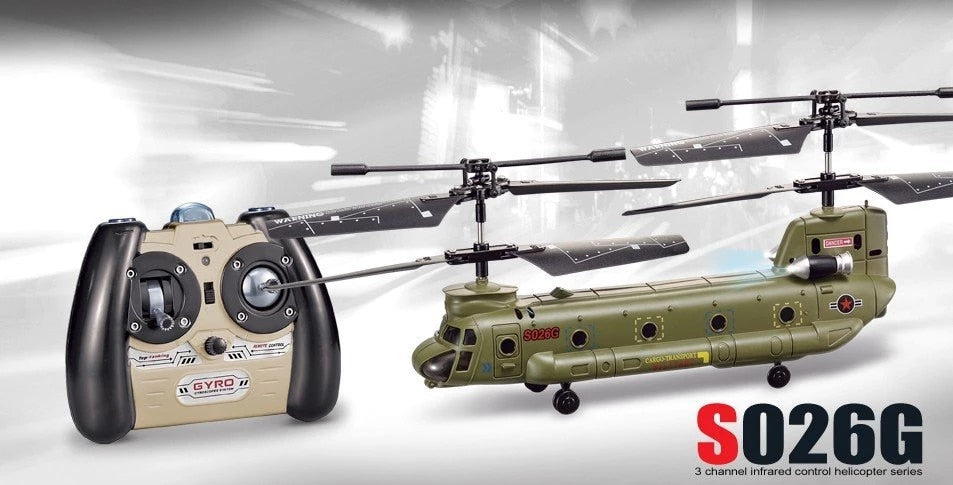 Swann Military Thunder RC Mini Chinook Helicopter