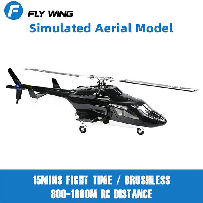 FLY WING Airwolf V2 RTF 6Ch RC Helicopter with GPS- FW450L ...