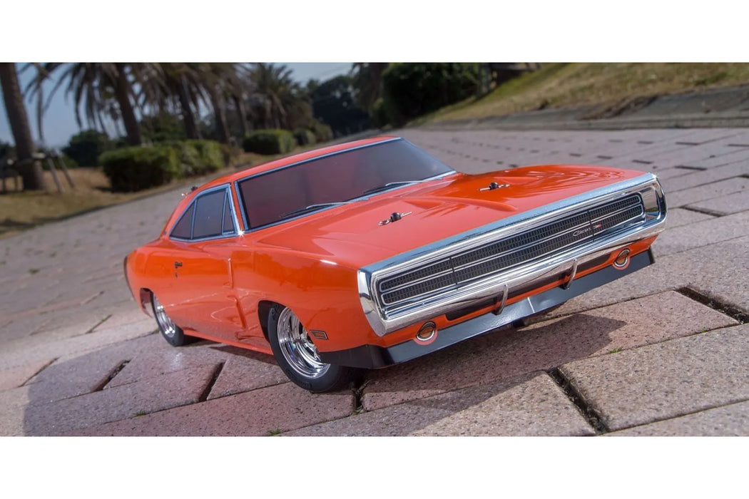 Kyosho Fazer Mk2 1970 Dodge Charger Hemi RC Car Electric 4WD 1/10 Scale RTR - Orange KYO34417T1