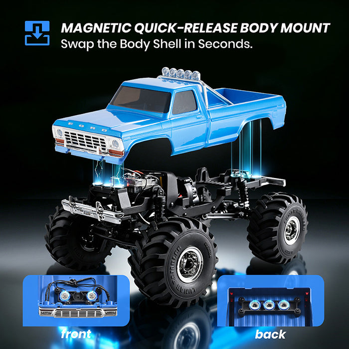 FMS FCX24 1/24 Ford F100 4WD Monster Truck RTR - FMS12402RTR