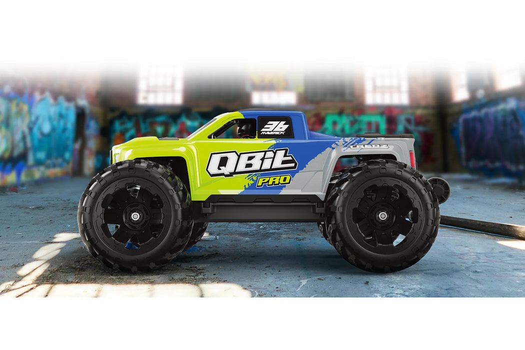 Maverick QBit Pro RC Monster Truck Electric Brushless 4WD 1/16 Scale RTR - Fluoro Green 151002