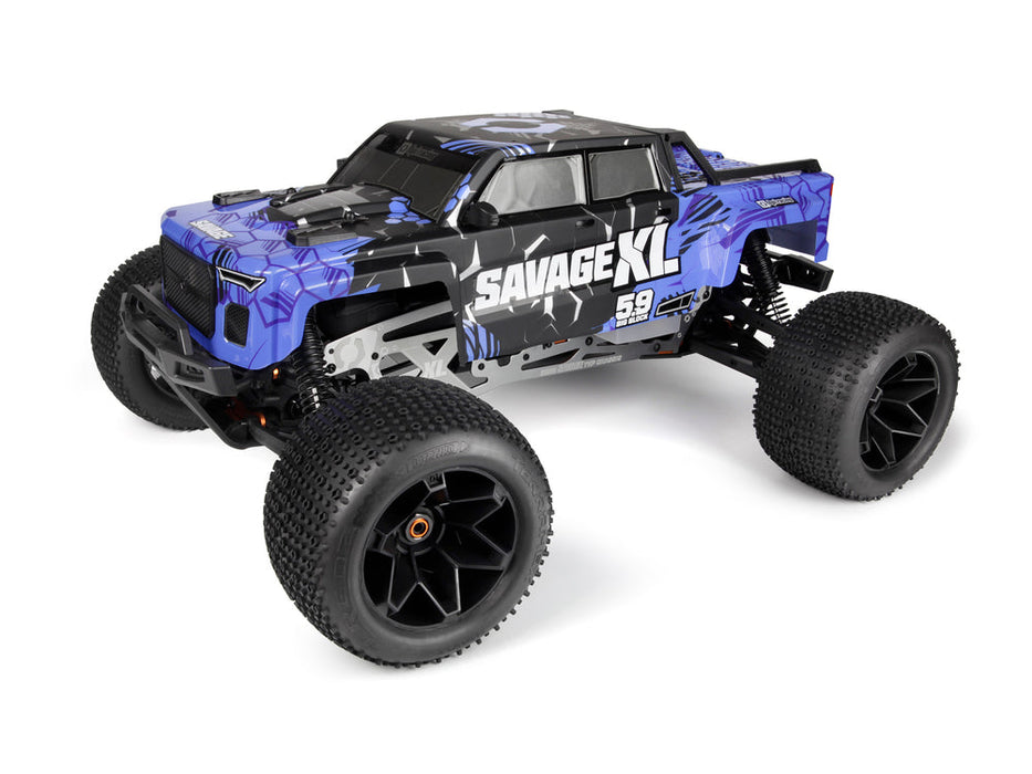 HPI 1/8 Savage XL 5.9 GTXL-6 - Nitro Monster Truck Blue with 3 Speed Gearbox (HPI-160586)
