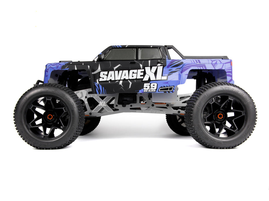 HPI 1/8 Savage XL 5.9 GTXL-6 - Nitro Monster Truck Blue with 3 Speed Gearbox (HPI-160586)