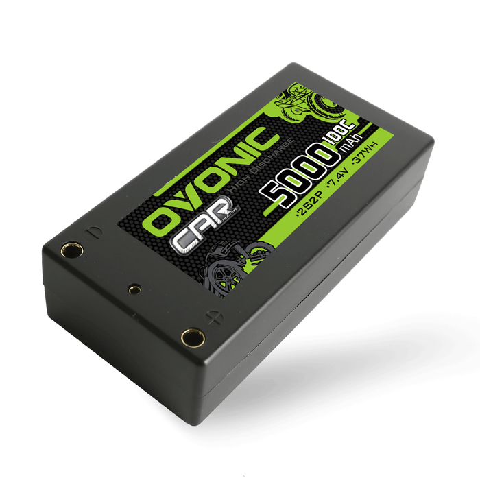Ovonic 100C 7.4V 5000mAh 2S2P Hardcase Shorty LiPo Battery with Deans connector