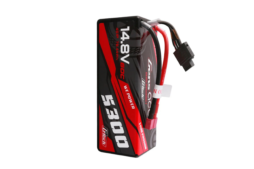 Gens Ace G-Tech 14.8V 5300mAh 60C Hard Case LiPo Battery