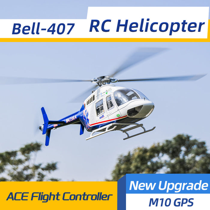 FLYWING  Flywing Bell 407 GPS/ATT 4-Blade RC Smart Helicopter w/ACE GPS Stabilization System- RTF