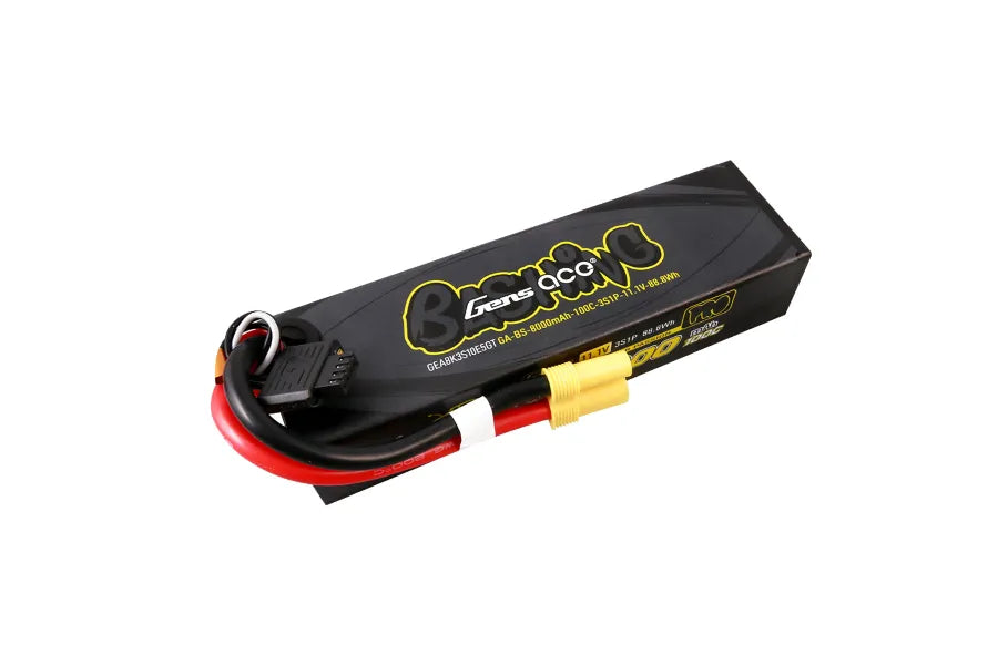 Gens Ace G-Tech 3S Bashing 8000mAh 100C 11.1V Hardcase/Hardwired Lipo Battery (EC5) - GEA8K3S10E5GT