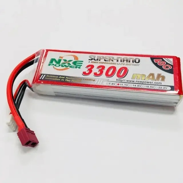 NXE 11.1v 3300mAh 40C Soft Case LiPo Battery - Deans