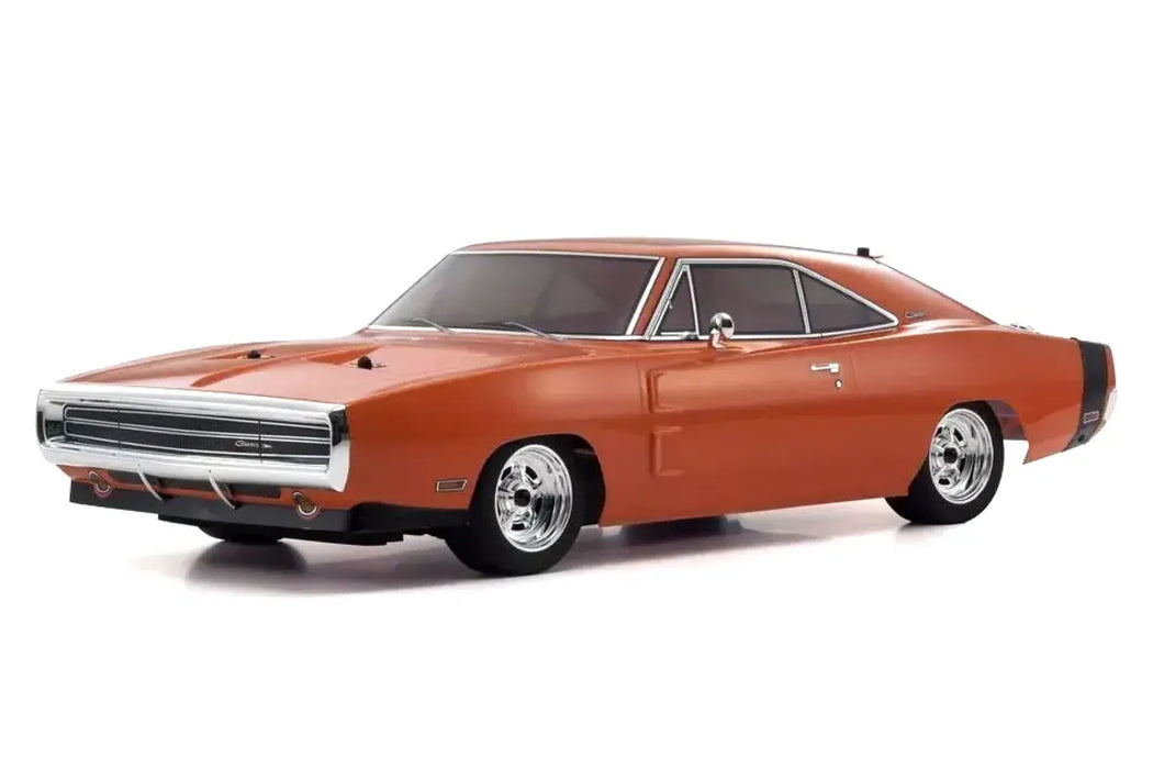 Kyosho Fazer Mk2 1970 Dodge Charger Hemi RC Car Electric 4WD 1/10 Scale RTR - Orange KYO34417T1