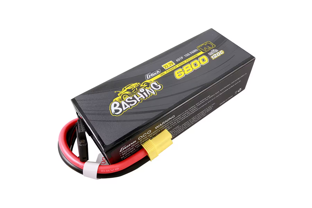 Gens Ace G-Tech Bashing 22.2V 6800mAh 120C Hard Case LiPo Battery - GEA686S12E5G