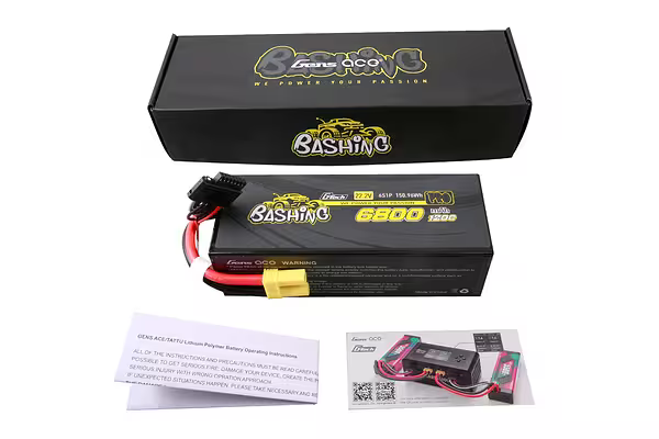 Gens Ace G-Tech Bashing 22.2V 6800mAh 120C Hard Case LiPo Battery - GEA686S12E5G