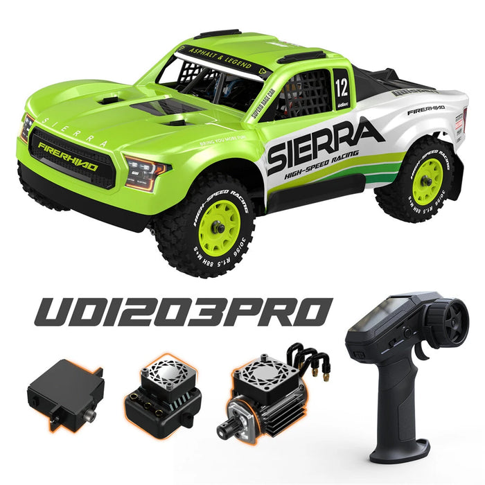 UDI 1/12 2.4GHz 4WD Short Course Truck (Top Tier Brushless Version) - UDI-UD1203PRO Green