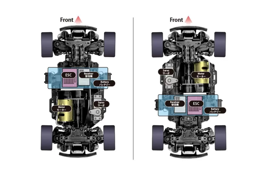 Tamiya 1/10 Fiat Abarth 1000 TCR Berlina Corse MB-01 Chassis Blue Grey Pre-Painted Body RC Kit 47492