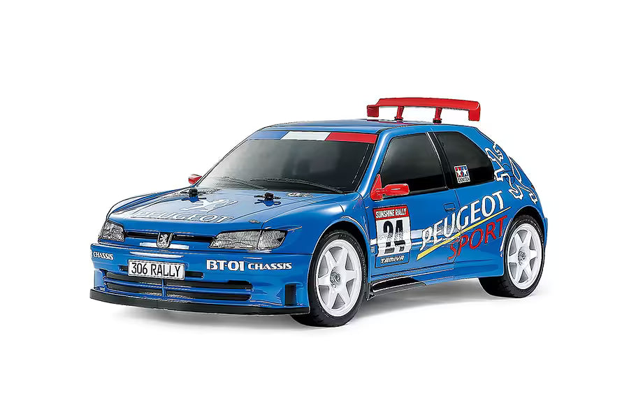 Tamiya BT-01 Peugeot 306 Maxi RC Car Electric 2WD 1/10 Scale Kit - Blue (47513)