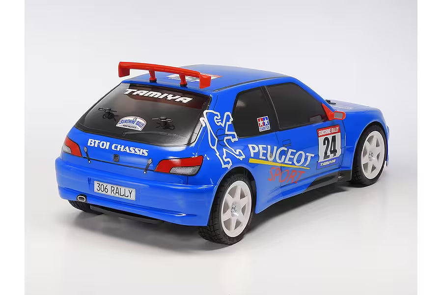 Tamiya BT-01 Peugeot 306 Maxi RC Car Electric 2WD 1/10 Scale Kit - Blue (47513)