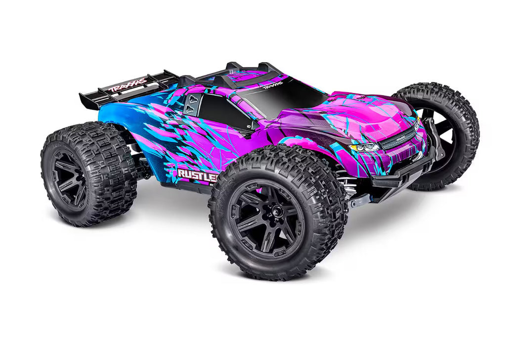 Traxxas Rustler 4X4 VX3 RC Stadium Truck Electric Brushless 4WD 1/10 Scale RTR-67464