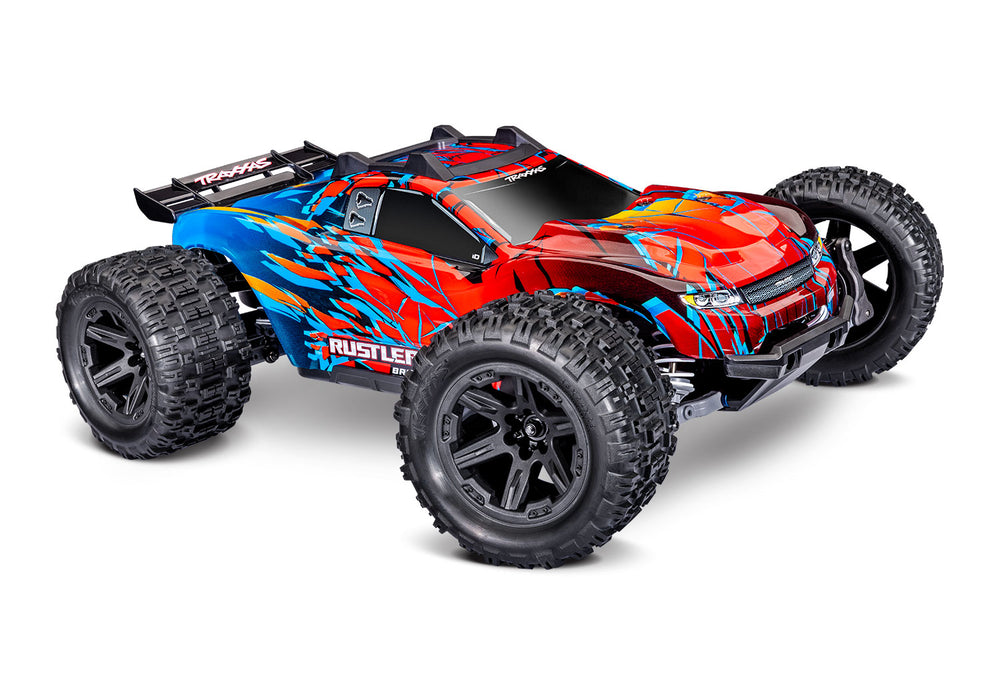 Traxxas Rustler 4X4 VX3 RC Stadium Truck Electric Brushless 4WD 1/10 Scale RTR-67464