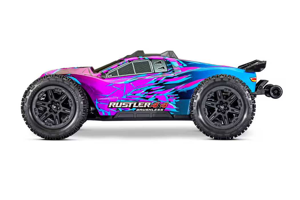 Traxxas Rustler 4X4 VX3 RC Stadium Truck Electric Brushless 4WD 1/10 Scale RTR-67464