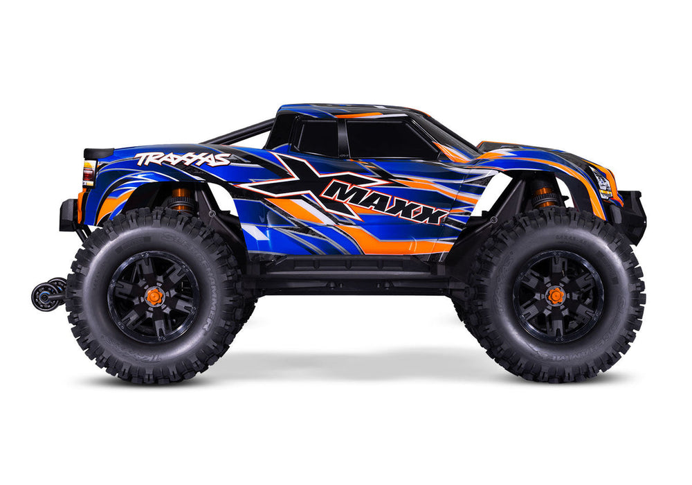 Traxxas X Maxx Belted 1/5 scale 8S 4WD Electric Brushless Off Road RC Monster Truck with Belted tyres - 77096-4 Blue
