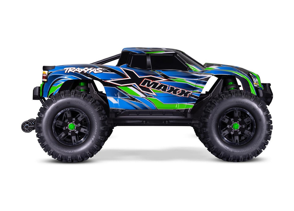 Traxxas X Maxx Belted 1/5 scale 8S 4WD Electric Brushless Off Road RC Monster Truck with Belted tyres - 77096-4 Blue