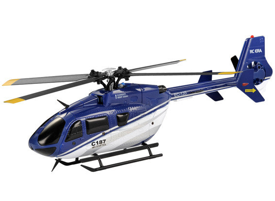 RC ERA C187 2.4GHz 4 Channel Flybarless Scaled RC Heli - Blue & White