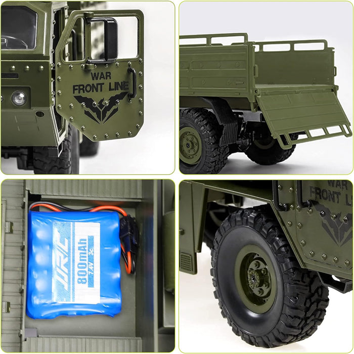 WQ RC 6WD Off-Road Remote Control Army Military Truck,&nbsp; 2.4Ghz&nbsp; 1:16 Scale,&nbsp; Army Transport Truck