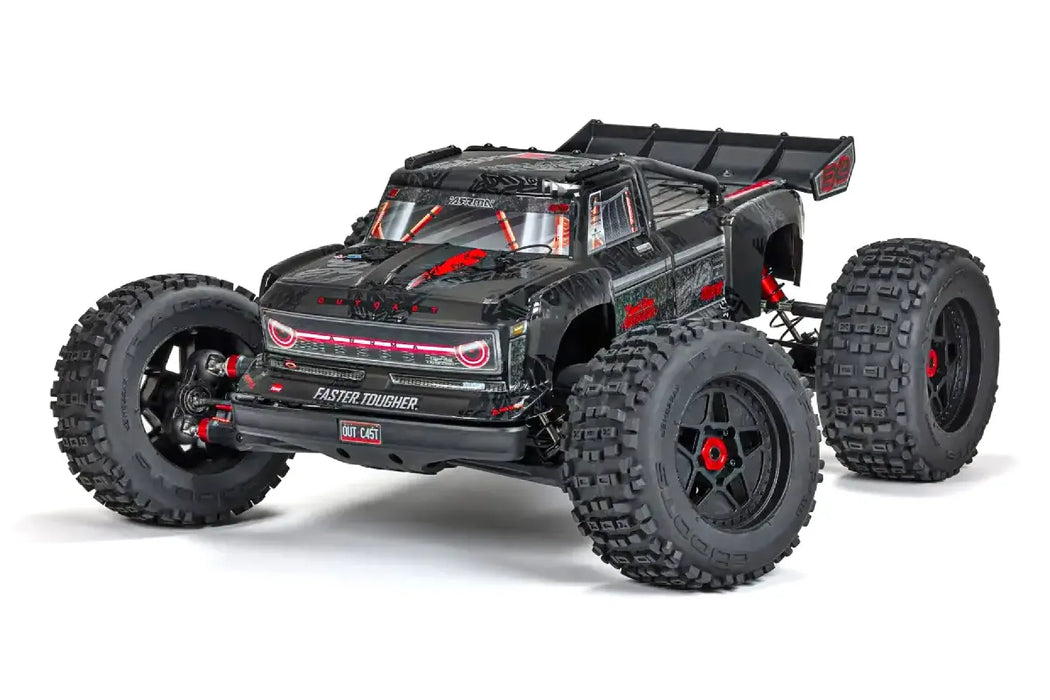 ARRMA OUTCAST 8S EXB AVC 4X4 RC Stunt Truck Electric Brushless 4WD 1/5 Scale RTR - Black