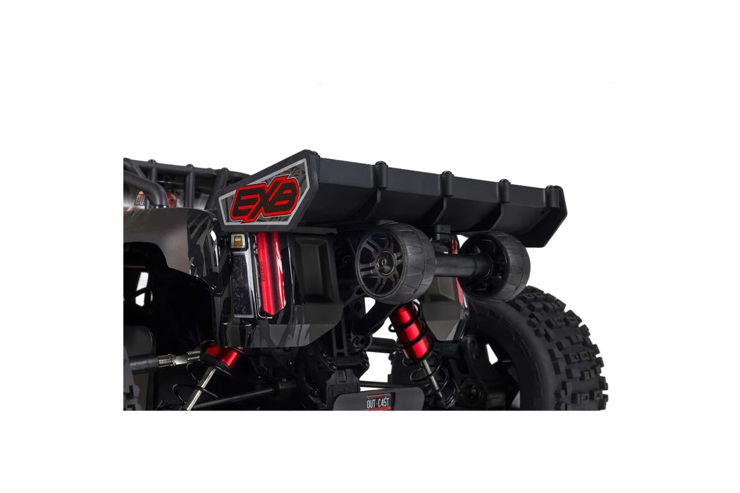 ARRMA OUTCAST 8S EXB AVC 4X4 RC Stunt Truck Electric Brushless 4WD 1/5 Scale RTR - Black