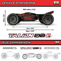 Arrma Talion eXtreme Bash (EXB) 4X4 6S BLX 1/7 Speed Truck - ARA7707V6T1