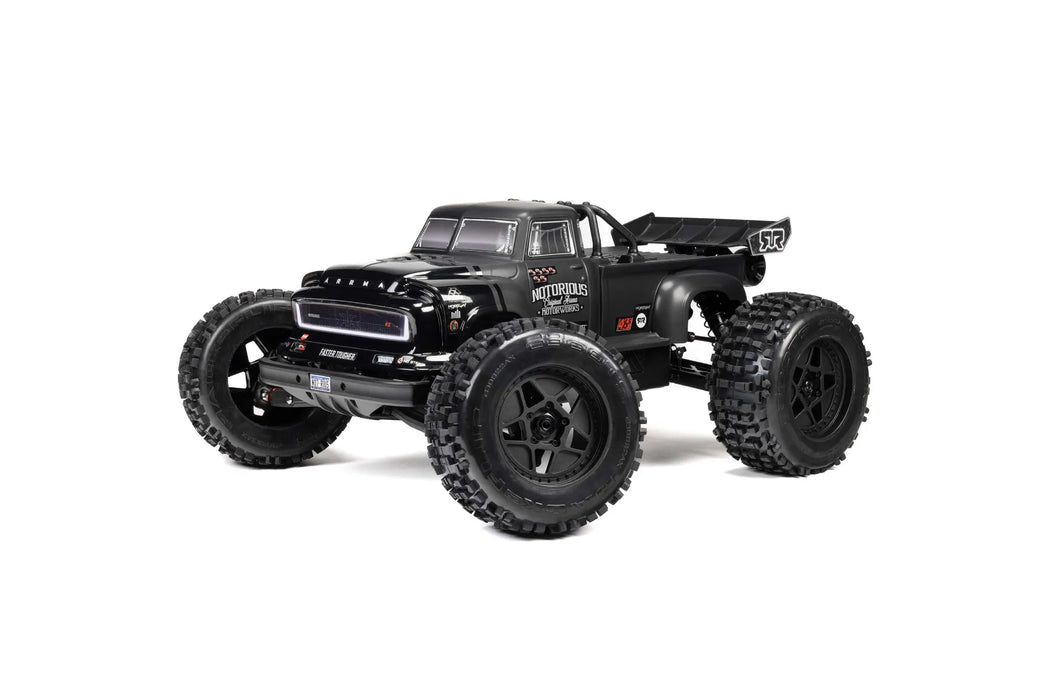 ARRMA Notorious 6S V6 BLX RC Stunt Truck Electric Brushless 4WD 1/8 Scale RTR