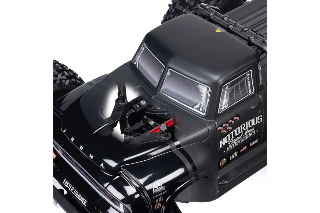 ARRMA Notorious 6S V6 BLX RC Stunt Truck Electric Brushless 4WD 1/8 Scale RTR