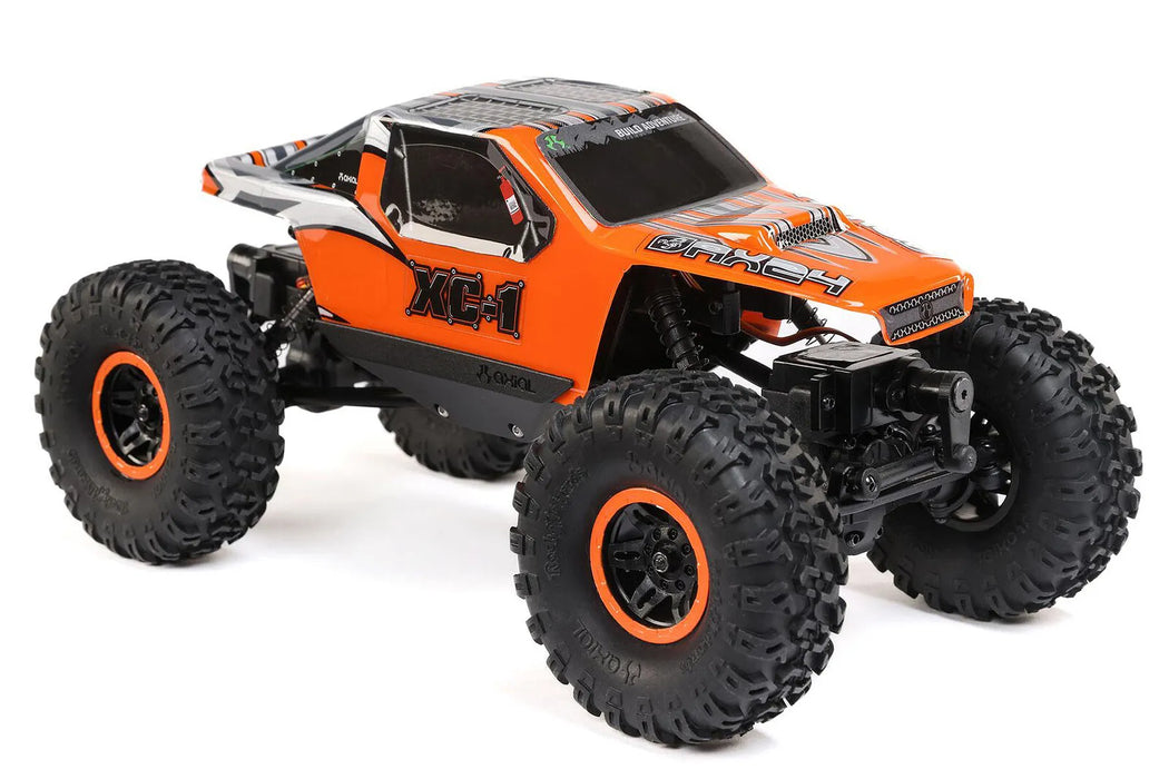 Axial AX24 XC-1 4WS RC Rock Crawler Electric 4WD 1/24 Scale RTR Competition Rock Crawler - RTR Green/Orange