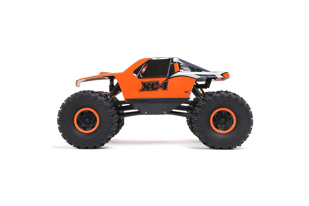 Axial AX24 XC-1 4WS RC Rock Crawler Electric 4WD 1/24 Scale RTR Competition Rock Crawler - RTR Green/Orange