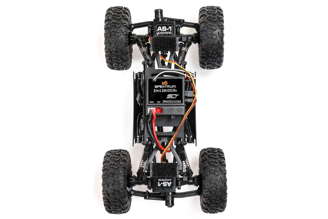 Axial AX24 XC-1 4WS RC Rock Crawler Electric 4WD 1/24 Scale RTR Competition Rock Crawler - RTR Green/Orange