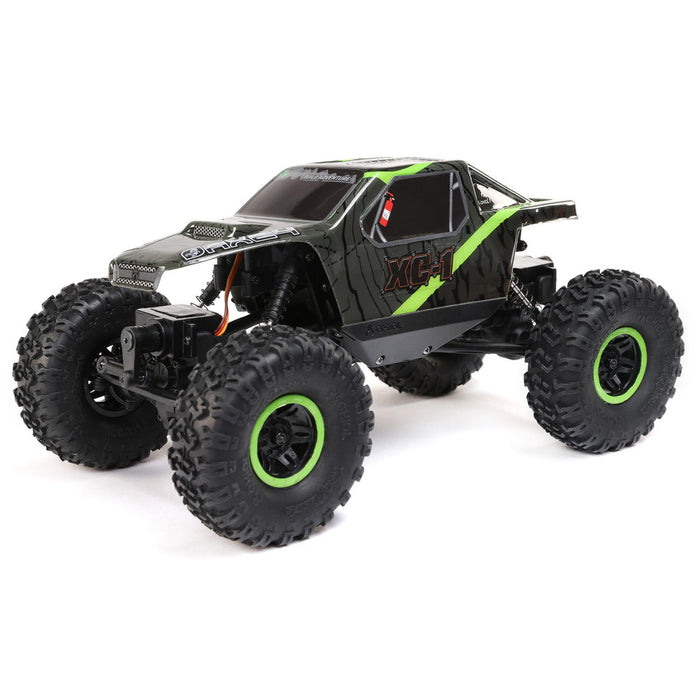 Axial AX24 XC-1 4WS RC Rock Crawler Electric 4WD 1/24 Scale RTR Competition Rock Crawler - RTR Green/Orange