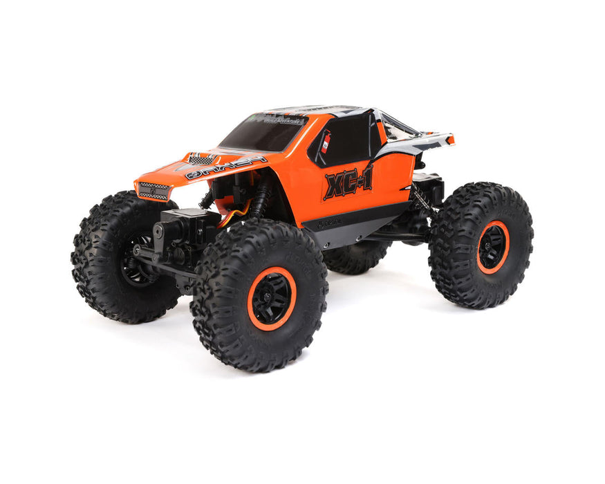 Axial AX24 XC-1 4WS RC Rock Crawler Electric 4WD 1/24 Scale RTR Competition Rock Crawler - RTR Green/Orange