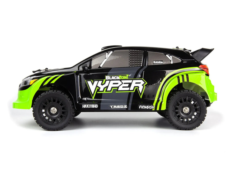 BlackZon Vyper RX RC Rally Car Electric 4WD 1/16 Scale RTR
