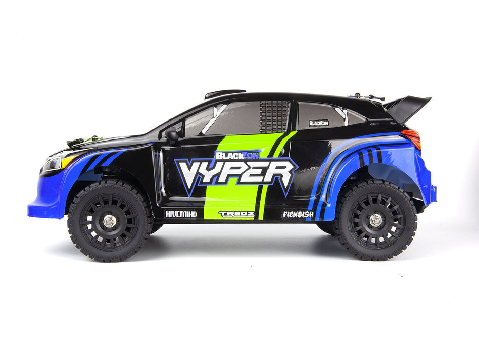BlackZon Vyper RX RC Rally Car Electric 4WD 1/16 Scale RTR