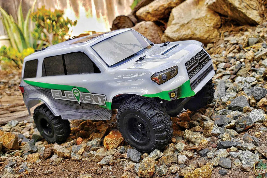 Element RC Enduro24 Trailrunner RC Rock Crawler Electric 4WD 1/24 Scale RTR - Grey/Green ASS20182