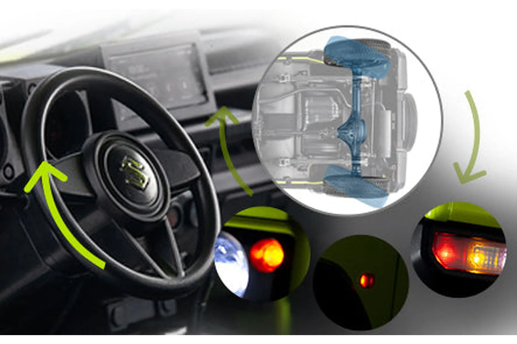 FMS Jimny RC Rock Crawler Electric 4WD 1/12 RTR- FMS11221RTRGN