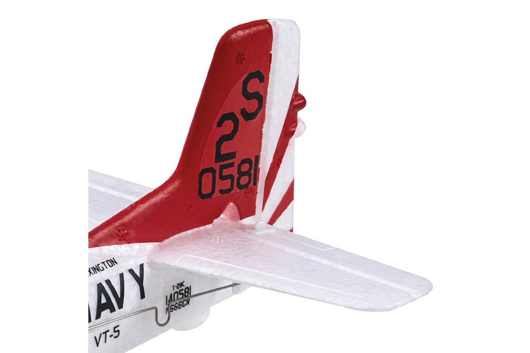 FMS RC Plane T-28 Trojan Trainer 410mm RTF - White/Red