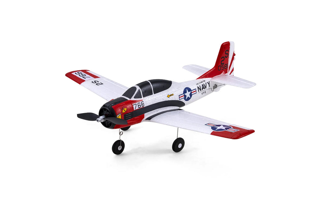 FMS RC Plane T-28 Trojan Trainer 410mm RTF - White/Red