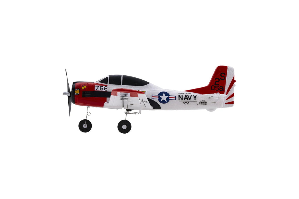 FMS RC Plane T-28 Trojan Trainer 410mm RTF - White/Red