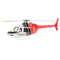 FLYWING Bell 206 V4 Large 6Ch RC Helicopter 470 CLASS With H1 Flight Controller GPS - RTF (2 Blade & 4 Blade version)