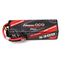 Gens Ace 3S 5300mAh 11.1V 60C Hardcase/Hardwired LiPo Battery (Deans)