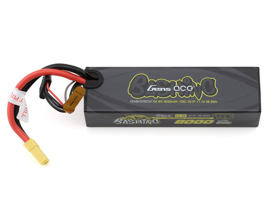 Gens Ace G-Tech 3S Bashing 8000mAh 100C 11.1V Hardcase/Hardwired Lipo Battery (EC5) - GEA8K3S10E5GT