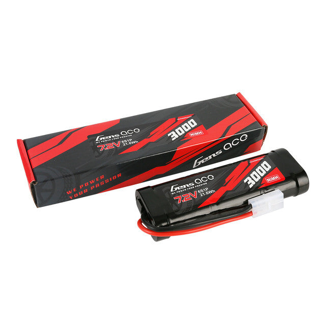 Gens Ace 6S 3000mAh 7.2V Soft Case NiMh Battery (Tamiya)