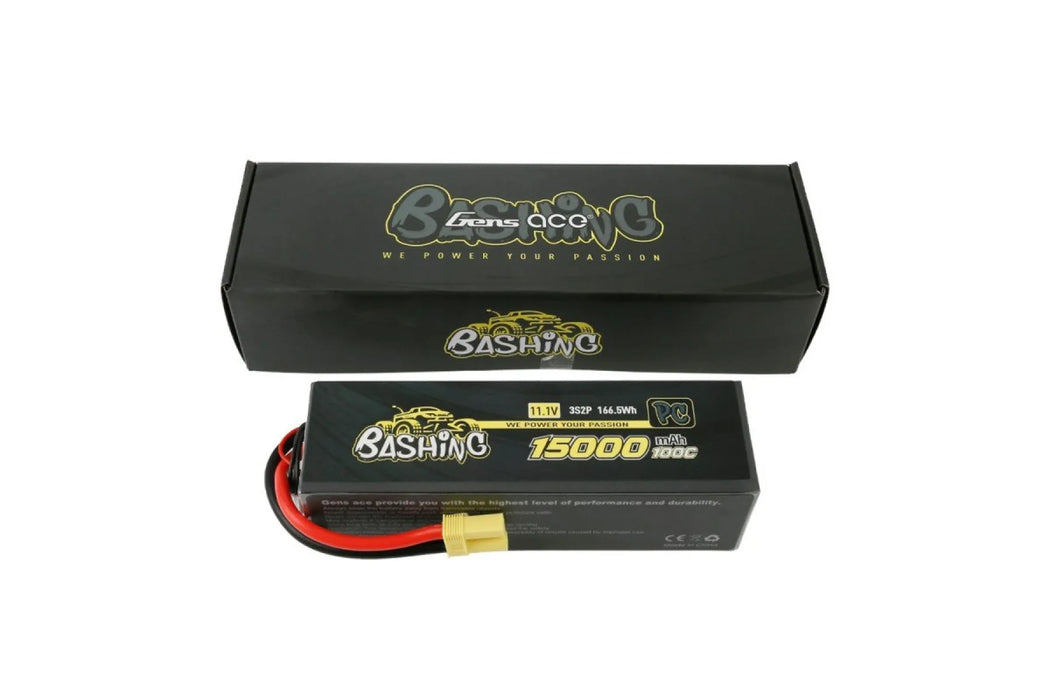 Gens Ace Pro Bashing 11.1V 15000mAh 100C Hard Case LiPo Battery - GEA15K3S100E5