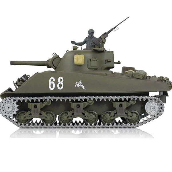 Heng Long 1/16 USA M4A3 Sherman Metal Version RC Main Battle Tank -  HL-3898-1 Pro